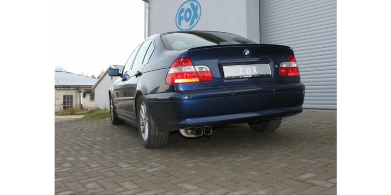 BMW E46 320/ 323/ 328 einddemper Single-flow van originele  MSD - 2x76  10