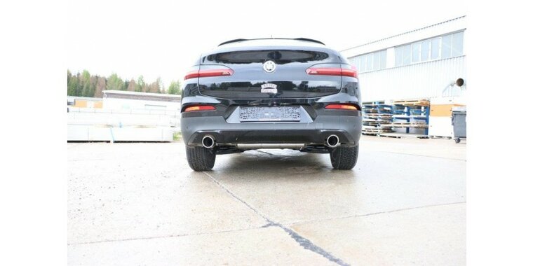 BMW X4 G02 - 20i einddemper dwars uitgang rechts/links - 1x90  16 rechts/links