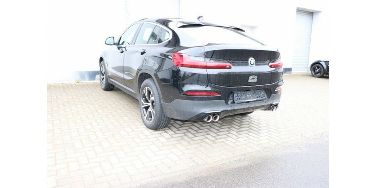 BMW X4 G02 - 20i einddemper dwars uitgang rechts/links - 2x80  25 rechts/links