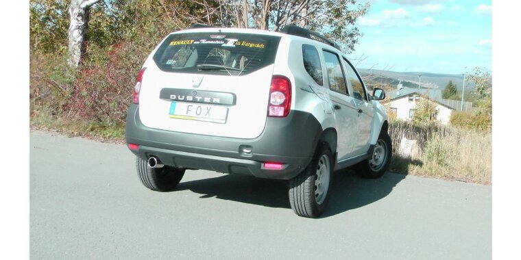 Dacia Duster 4x2 - voorwielaandrijving einddemper - 1x90  12