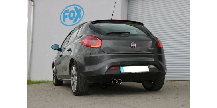 Fiat Bravo 198 voor Modelen met bumperuitsparing  einddemper - 2x80  16