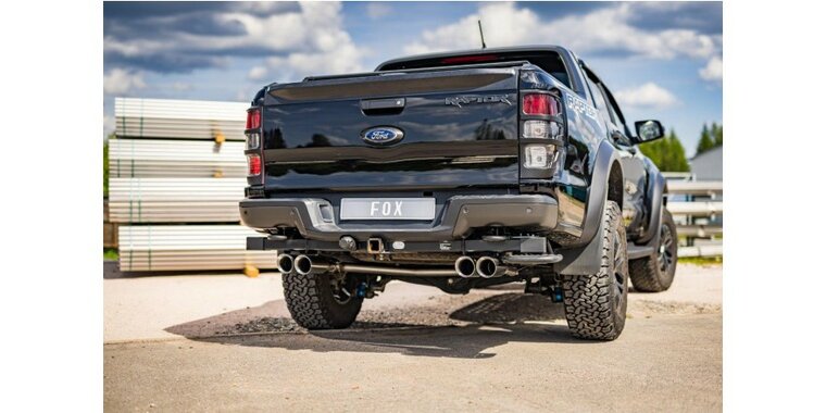 Ford Raptor - dubbele cabine einddemper zijpijp. uitgang rechts/links - 2x100  25 rechts/links