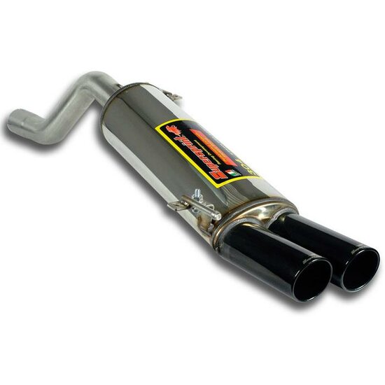 Supersprint Rear exhaust OO80 &quot;Gun Metal Grey&quot; GRANDE PUNTO EVO ABARTH 1.4T MultiAir SuperSport (180 Hp) 2012 -&gt;