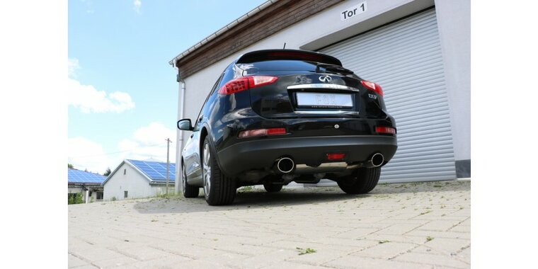 Infiniti EX37 einddemper dwars uitgang rechts/links - 129x106 Typ 32 rechts/links