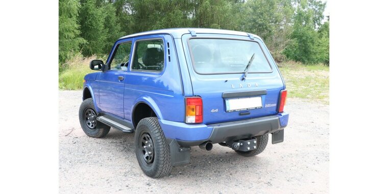 Lada Niva 4x4 - Urban einddemper dwars uitgang links - 1x90 Typ 10 links