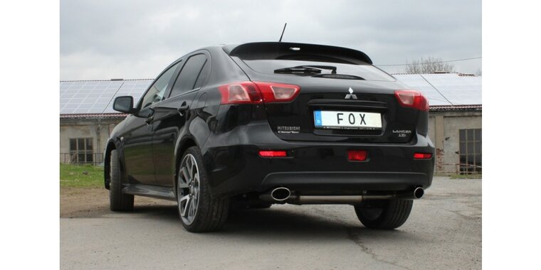 Mitsubishi Lancer CYO sedan/ Sportback benzine einddemper dwars uitgang rechts/links - 115x85 Typ 38 rechts/links