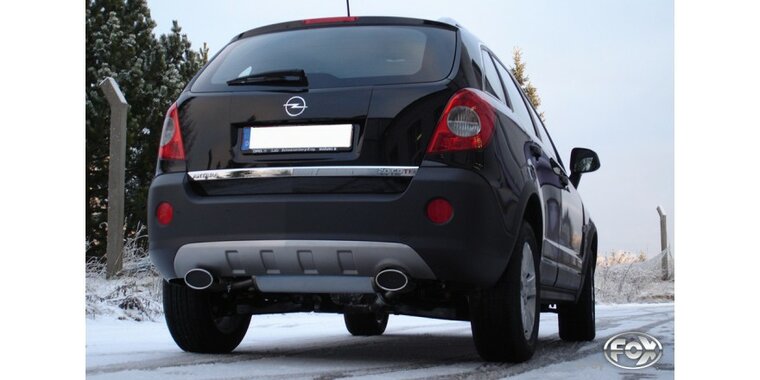 Opel Antara einddemper dwars uitgang rechts/links - 140x90 Typ 33 rechts/links