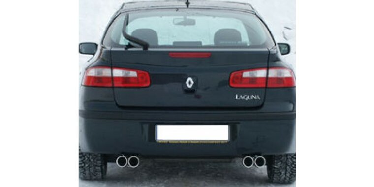 Renault Laguna 2 B74 - Limousine einddemper uitgang rechts/links  - 2x76 Typ 13 rechts/links