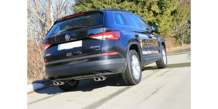 Skoda Kodiaq 4x4 einddemper uitgang rechts/links - 2x88x74 Typ 32 rechts/links