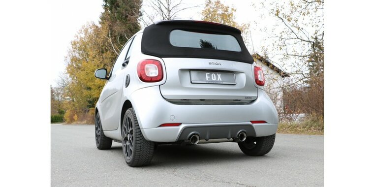 Smart Forfour 453 Brabus einddemper dwars uitgang rechts/links inclusief flexibel - 1x100 Typ 25 rechts/links