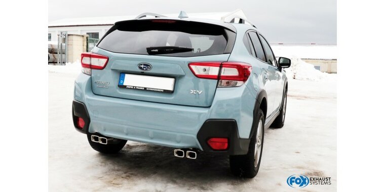 Subaru XV - G5 einddemper dwars uitgang rechts/links - 4x Sondeuitlaat