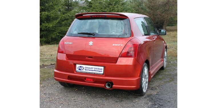 Suzuki Swift 3 met Sportbumper einddemper - 1x90 Typ 13