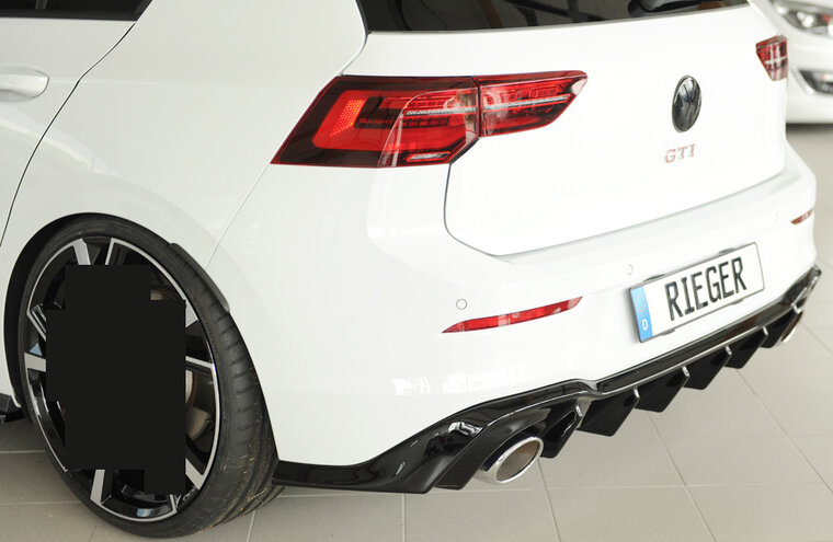 Diffuser Glanzend zwart Golf 8 GTi Clubsport