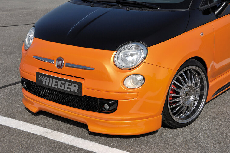 Rieger Tuning voorspoiler lip Fiat 500