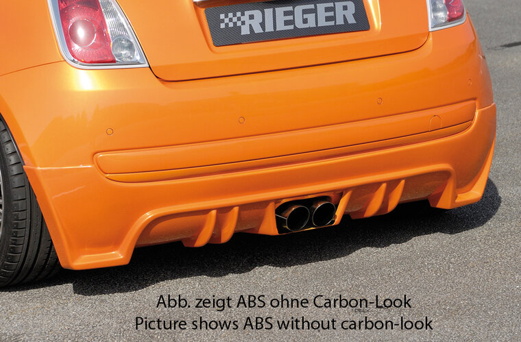 Rieger Tuning achterbumper verlenging Fiat 500