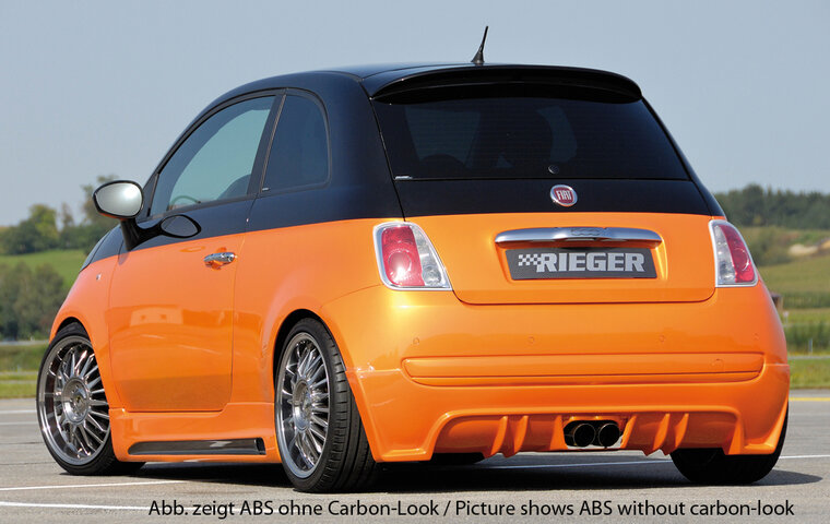 Rieger Tuning achterbumper verlenging Fiat 500