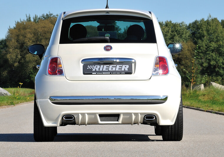 Rieger Tuning achterbumper verlenging Fiat 500