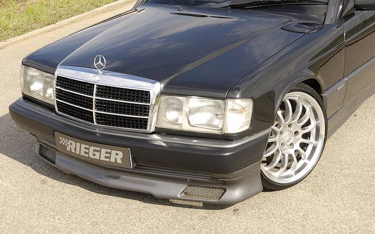 Rieger Tuning voorspoiler lip Mercedes 190 [W201] Sedan niet voor 16V! vanaf bouwjaar &#039;88