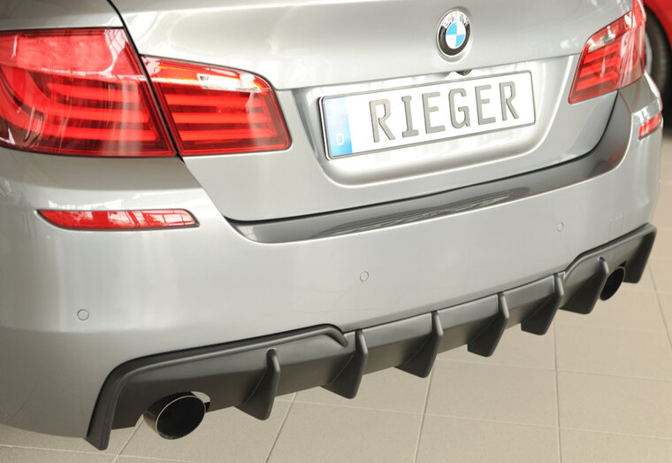 Rieger Tuning diffuser BMW 5-Serie F10/11 Alleen voor originele M-Sportpakket achterskirt