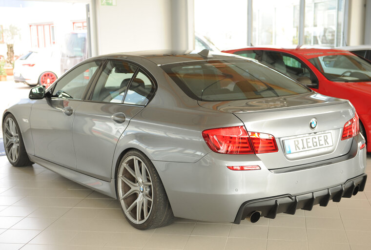 Rieger Tuning diffuser BMW 5-Serie F10/11 Alleen voor originele M-Sportpakket achterskirt