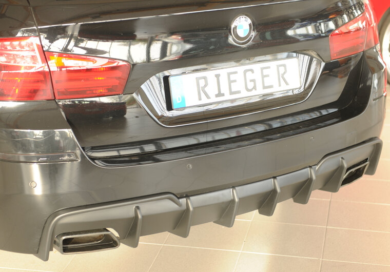 Rieger Tuning diffuser BMW 5-Serie F10/11 Alleen voor originele M-Sportpakket achterskirt