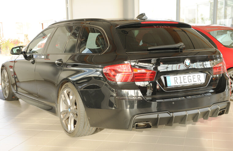 Rieger Tuning diffuser BMW 5-Serie F10/11 Alleen voor originele M-Sportpakket achterskirt