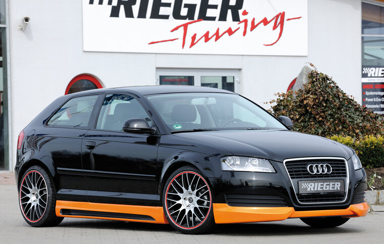 Rieger Tuning voorspoiler lip Audi A3 [8P]