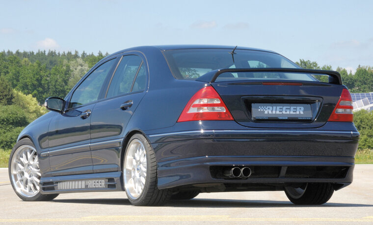 Rieger Tuning achterbumper verlenging Mercedes C klasse [W203] Alleen tot bouwjaar: 03/2004