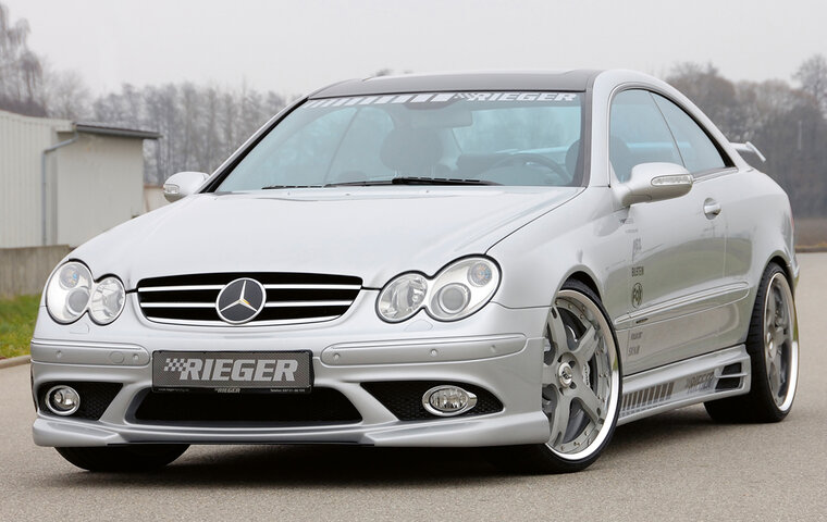 Rieger Tuning voorbumper spoiler verlenging Mercedes CLK [W209]