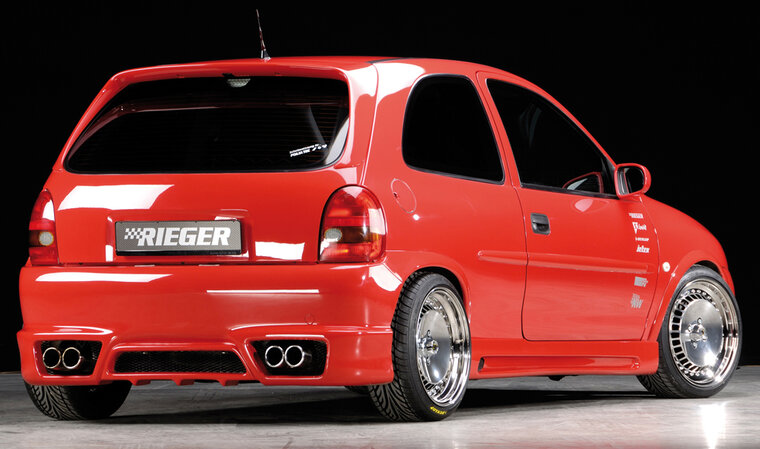 Rieger Tuning achterbumper Opel Corsa B