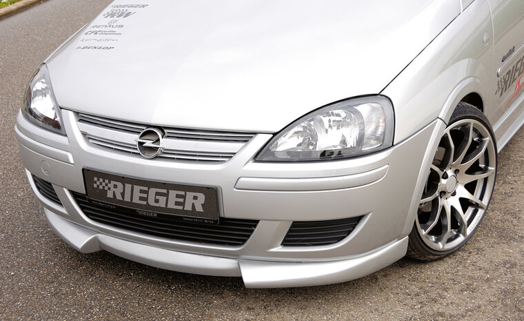 Rieger Tuning voorspoiler lip Opel Corsa C