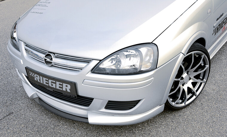 Rieger Tuning voorspoiler lip Opel Corsa C