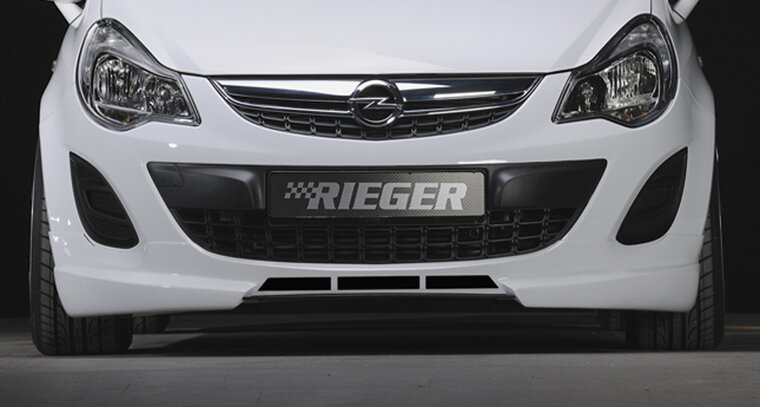 Rieger Tuning voorbumper spoiler lip Opel Corsa D