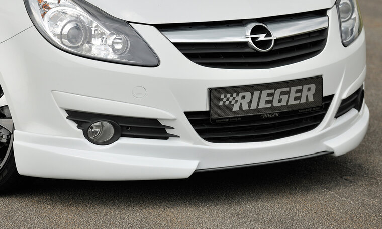 Rieger Tuning voorspoiler lip Opel Corsa D