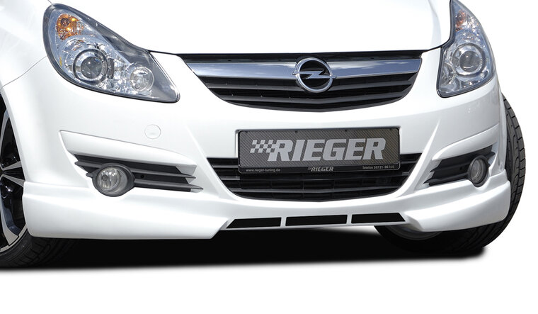 Rieger Tuning voorbumper spoiler lip Opel Corsa D