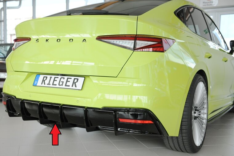 Rieger Tuning diffuser Skoda Enyaq iV / RS NY voor originele Sportline- / RS-achterskirt