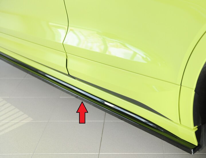 Rieger Tuning sideskirt aanzetstuk Skoda Enyaq iV / RS NY voor originele Sportline- / RS-sideskirt