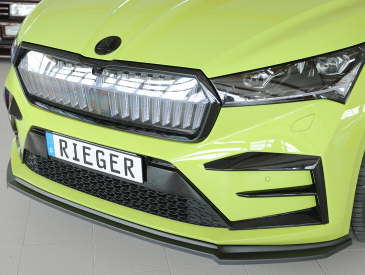 Rieger Tuning voorsplitter Skoda Enyaq iV / RS NY voor originele Sportline- / RS-voorbumper