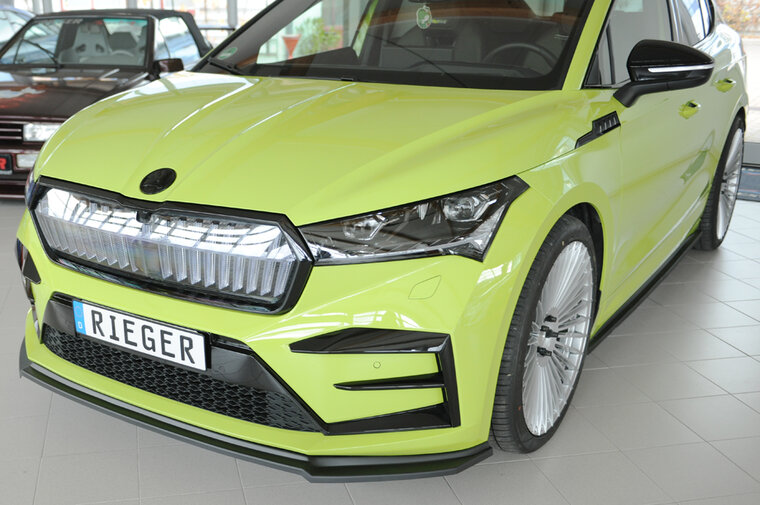 Rieger Tuning voorsplitter Skoda Enyaq iV / RS NY voor originele Sportline- / RS-voorbumper