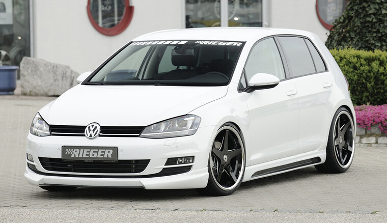 Rieger Tuning voorspoiler lip VW Golf 7