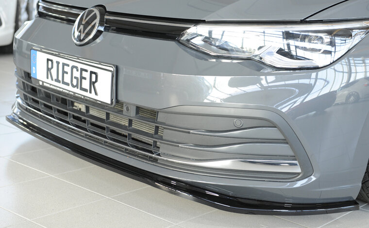 Rieger Tuning voorsplitter VW Golf 8 voor originele voorbumper