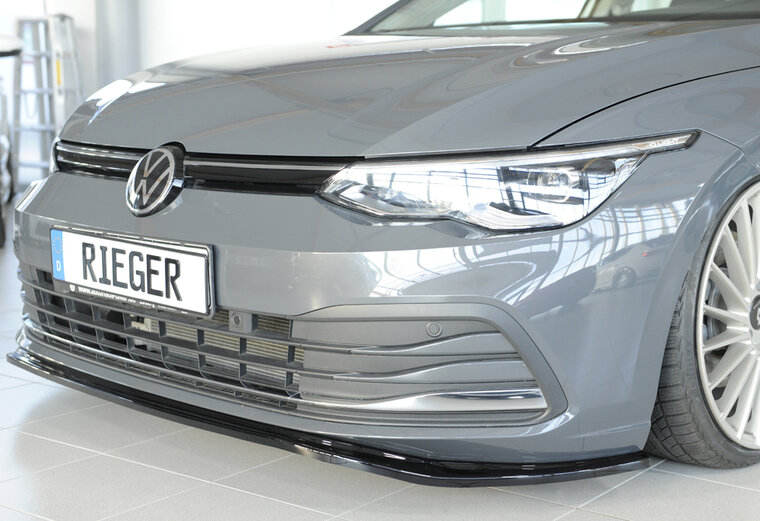 Rieger Tuning voorsplitter VW Golf 8 voor originele voorbumper