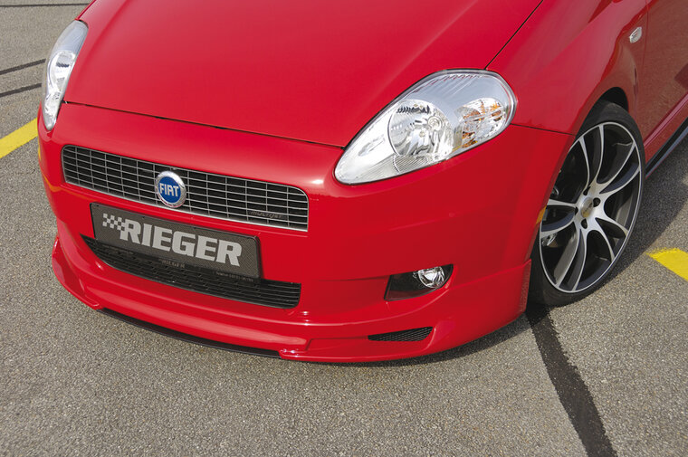 Rieger Tuning voorbumper spoiler lip Fiat Grande Punto [199] niet voor Evo!