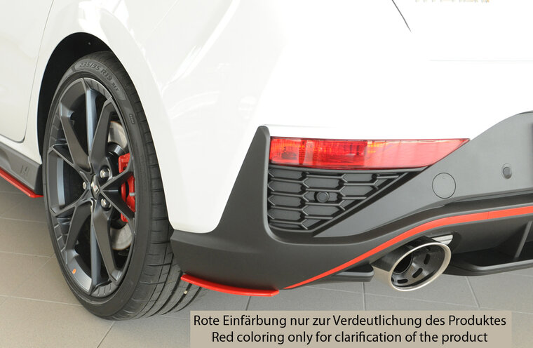 Rieger Tuning achterbumper aanzetstuk lateraal, links Hyundai i30 N alleen voor originele N- achterskirt-inzetstuk