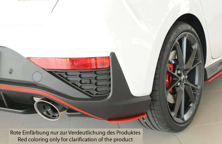 Rieger Tuning achterbumper aanzetstuk lateraal, rechts Hyundai i30 N alleen voor originele N- achterskirt-inzetstuk