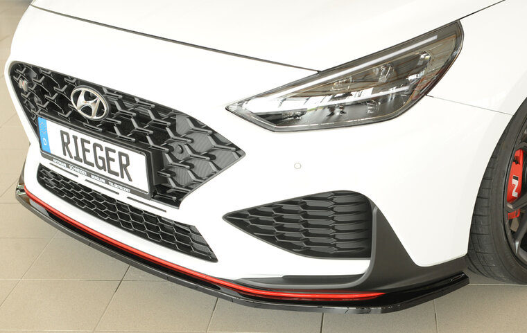 Rieger Tuning splitter Hyundai i30 N voor originele N-voorbumper