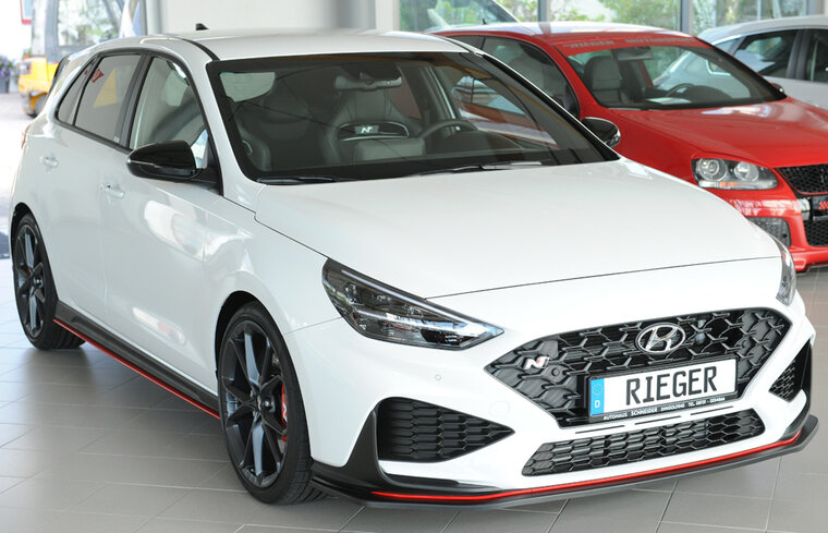 Rieger Tuning splitter Hyundai i30 N voor originele N-voorbumper