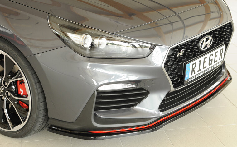 Rieger Tuning splitter Hyundai i30 N voor originele N-voorbumper