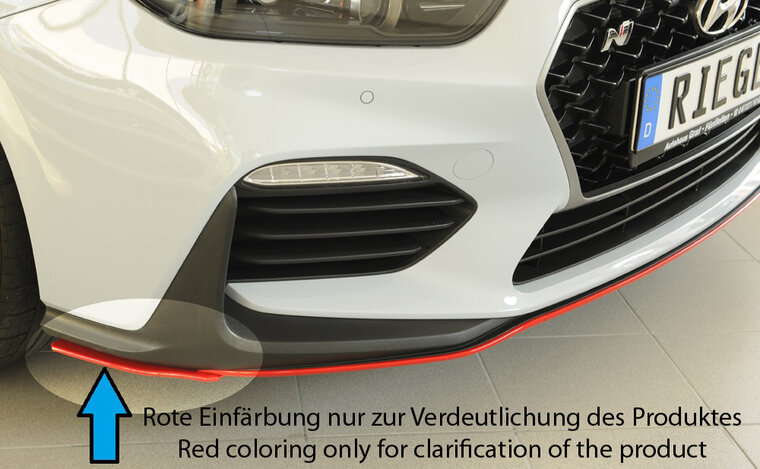 Rieger Tuning splitter lateraal, rechts Hyundai i30 N voor originele N-voorbumper