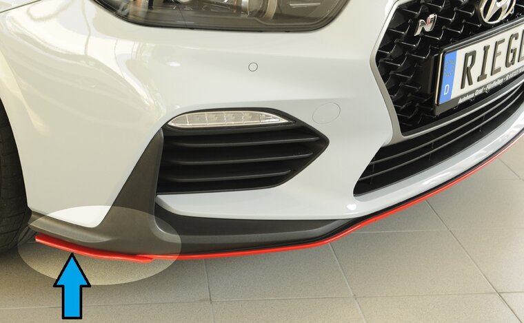 Rieger Tuning splitter lateraal, rechts Hyundai i30 N voor originele N-voorbumper